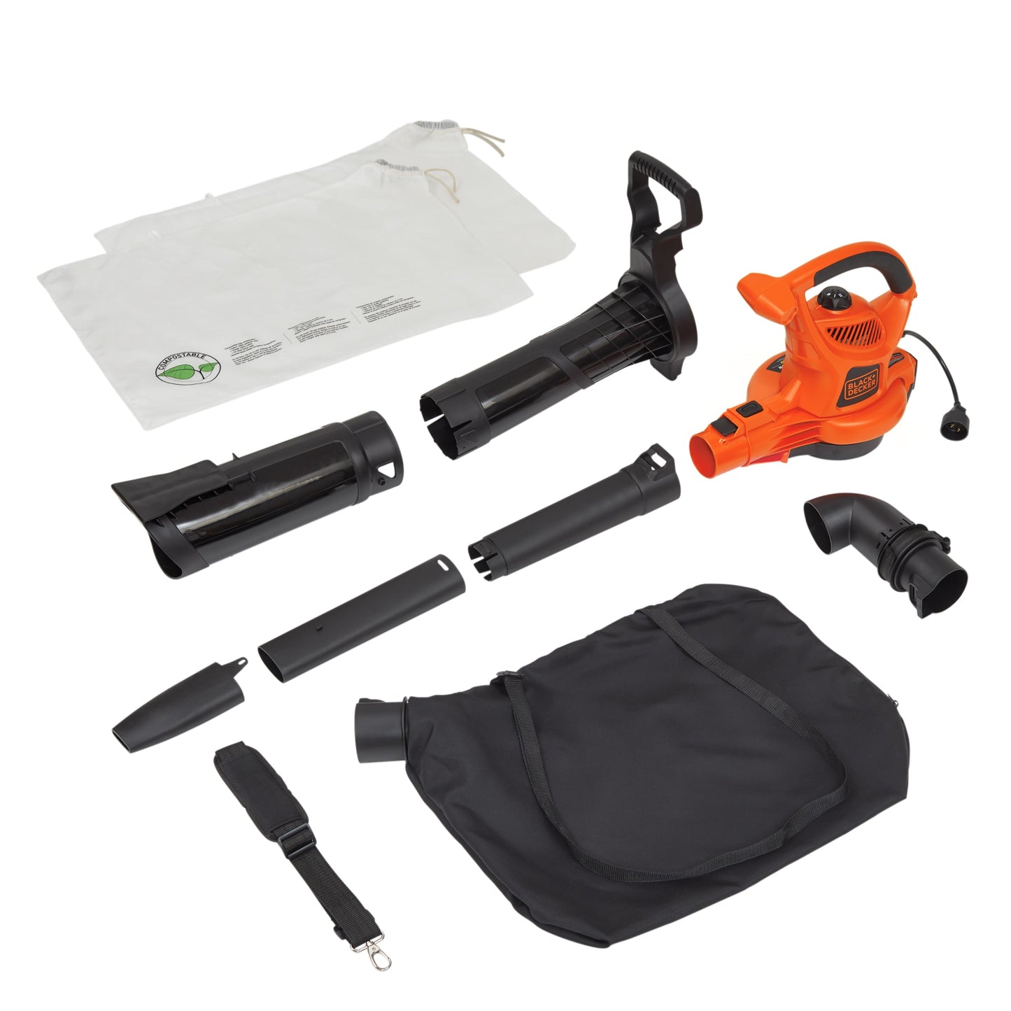 BLACK+DECKER 400-CFM 250-MPH Corded Electric Handheld Leaf Blower BV6000