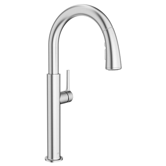 American Standard Studio S Stainless Steel Single Handle Deck-mount Pull-down Kitchen Faucet with Sprayer