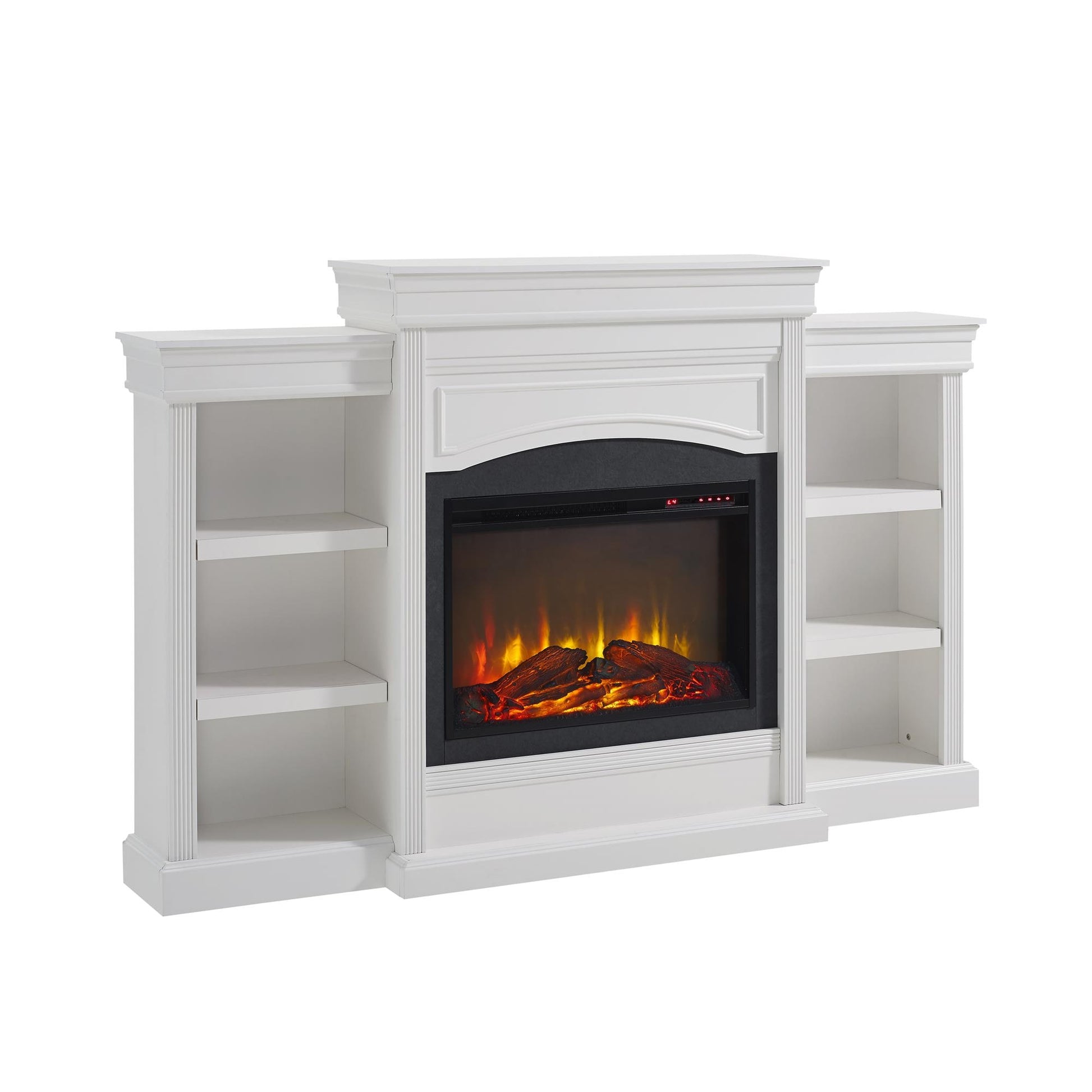 Ameriwood Home 69.3-in W White Fan-forced Electric Fireplace 1815096COM