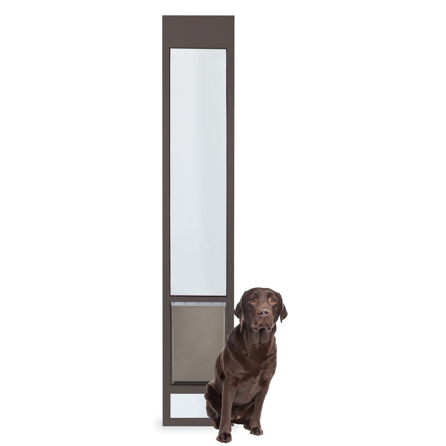 PetSafe® 1Piece Sliding Glass Pet Door Adjustable Height 75 7/8" to 81" Tall Bronze