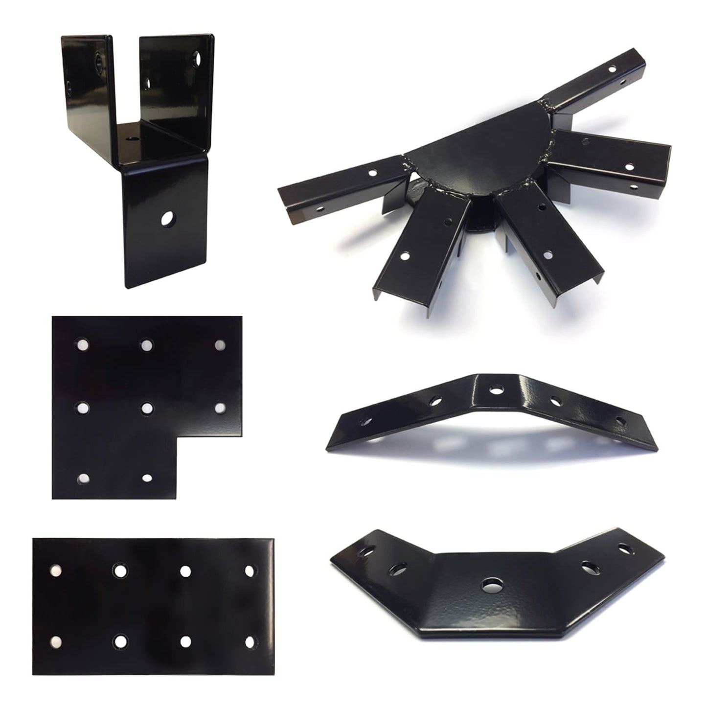Black Gazebo roof bracket kit