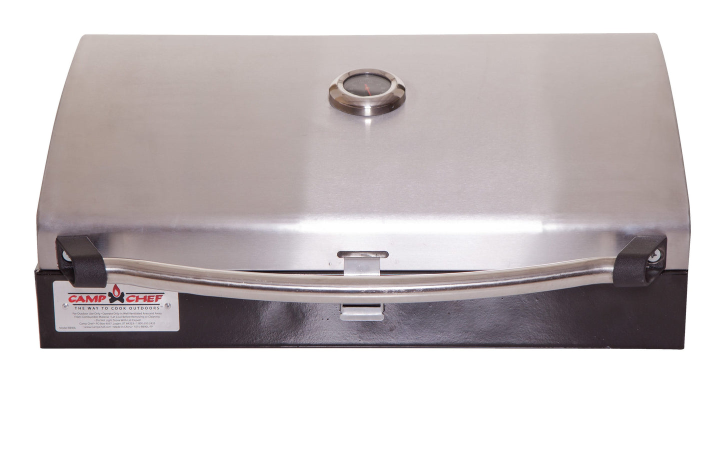 Camp Chef Deluxe Stainless Single 16-in Burner Steel Attachable Grill Box BB90LS
