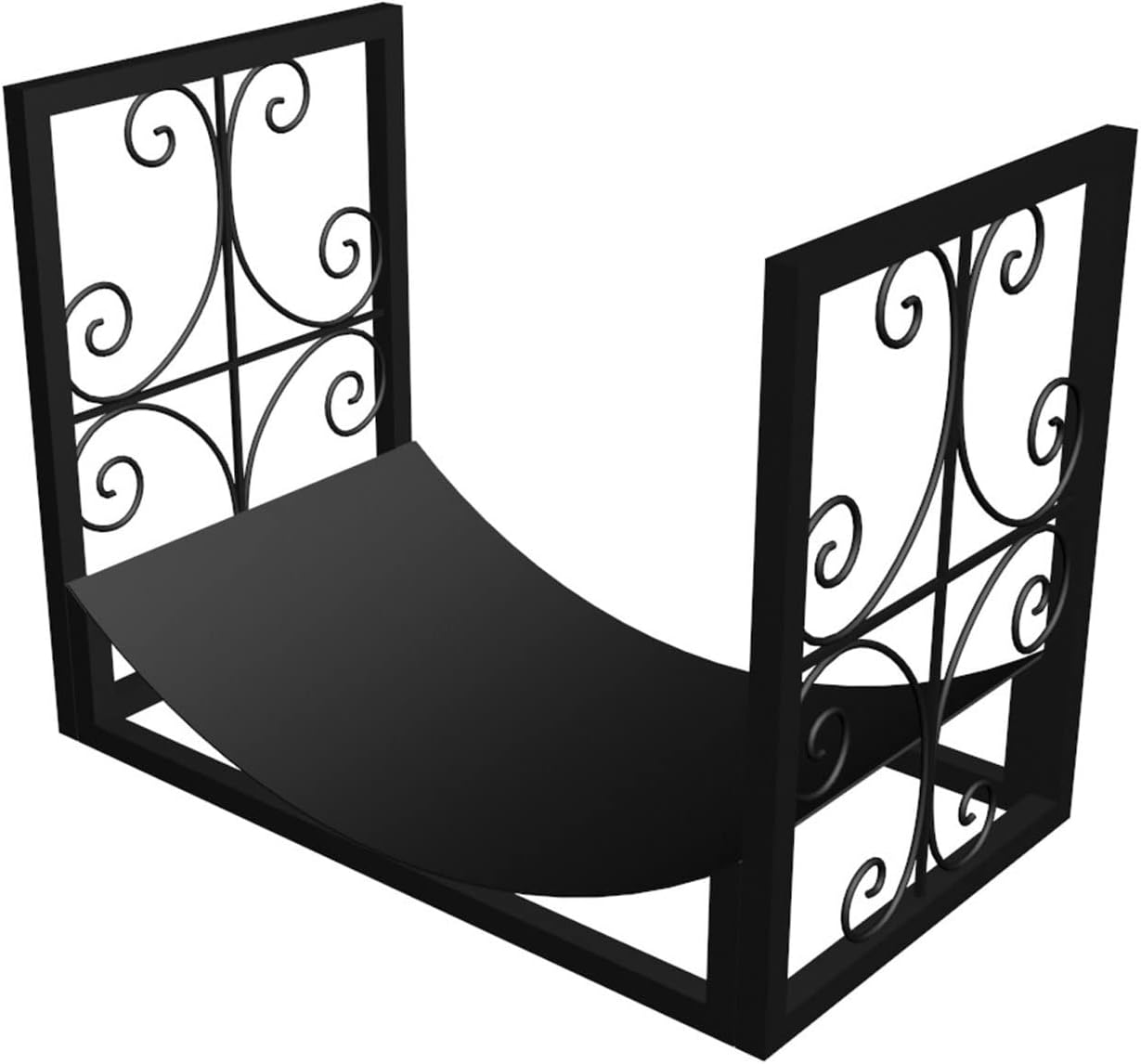 Outdoor Fireplace Firewood Bracket Shelf Wood Storage Heavy-Duty Wrought Iron Wood Holder Indoor Wooden Rack Stove Tool Firewood Storage,