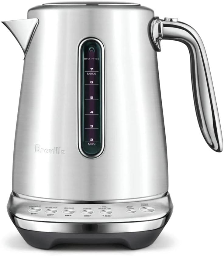 Breville BKE845BSS Smart Kettle Luxe Water Heater, 7 Cup, Brushed Stainless Steel