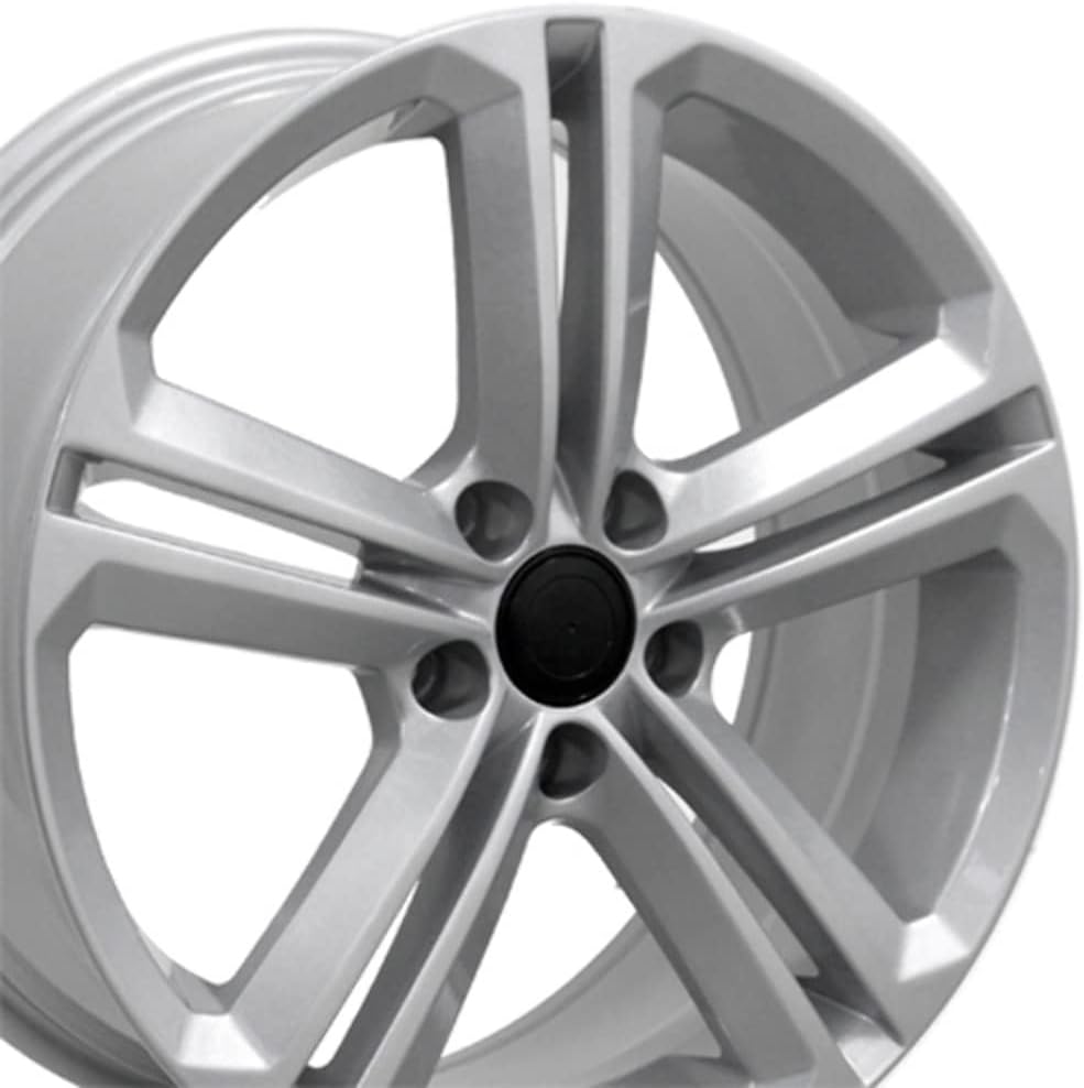 OE Wheels LLC VW18-18080-5112-45S Silver Wheel Painted (18 x 8. inches /5 x 112 mm, 45 mm Offset)