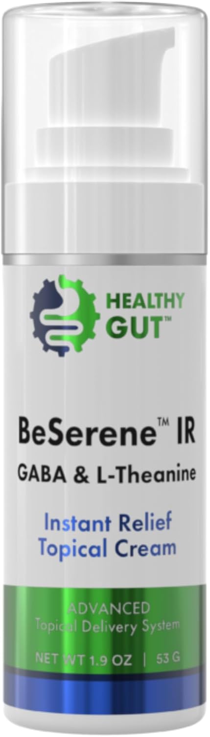 BeSerene IR | GABA & L-Theanine | Instant Relief Topical Cream | 1.9 OZ