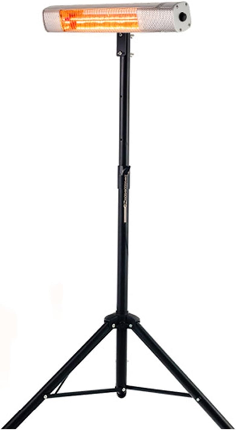 1500W Patio Heater, Wall Mounted/Ceiling/Tripod Electric Heater Outdoor, IP65 Waterproof Space Heaters, for Garage,Courtyard, Restaurant(With stand)