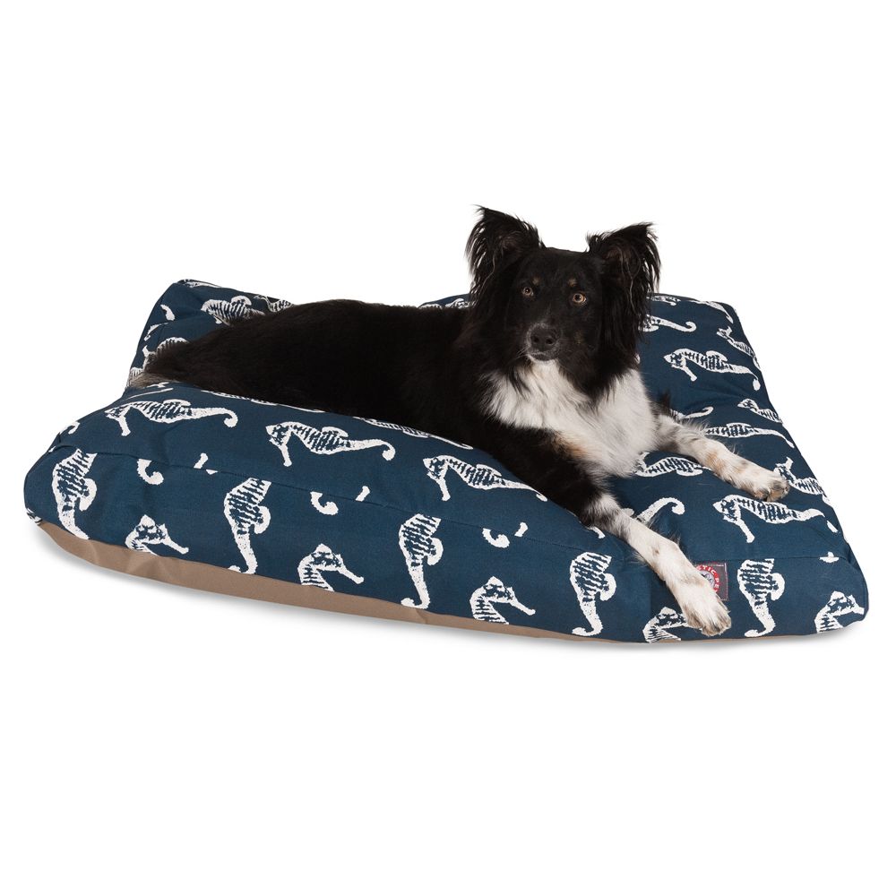 Majestic Pet Seahorse Rectangle Dog Bed 50"L x 42"W x 5"H