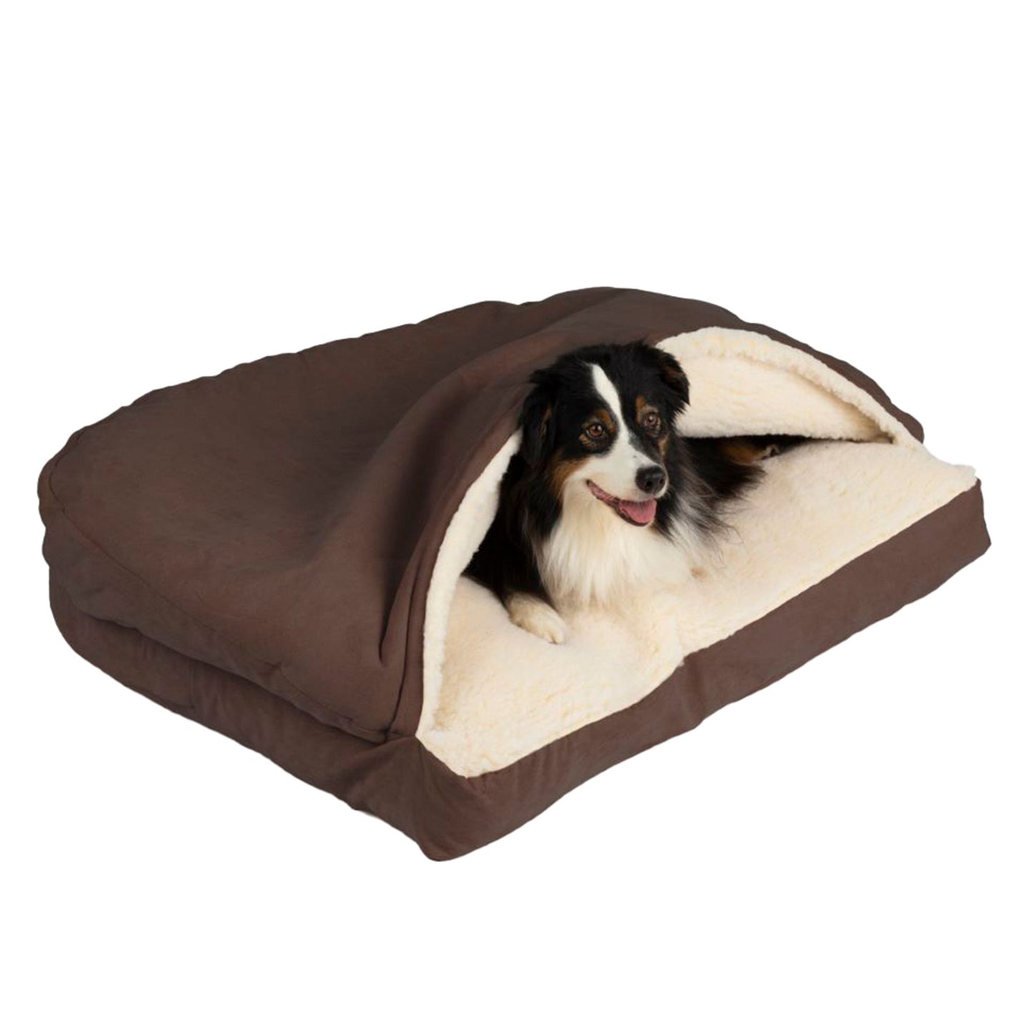 Snoozer® Luxury Microsuede Rectangle Cozy Cave® Dog Bed 35"L x 25"W x 8"H