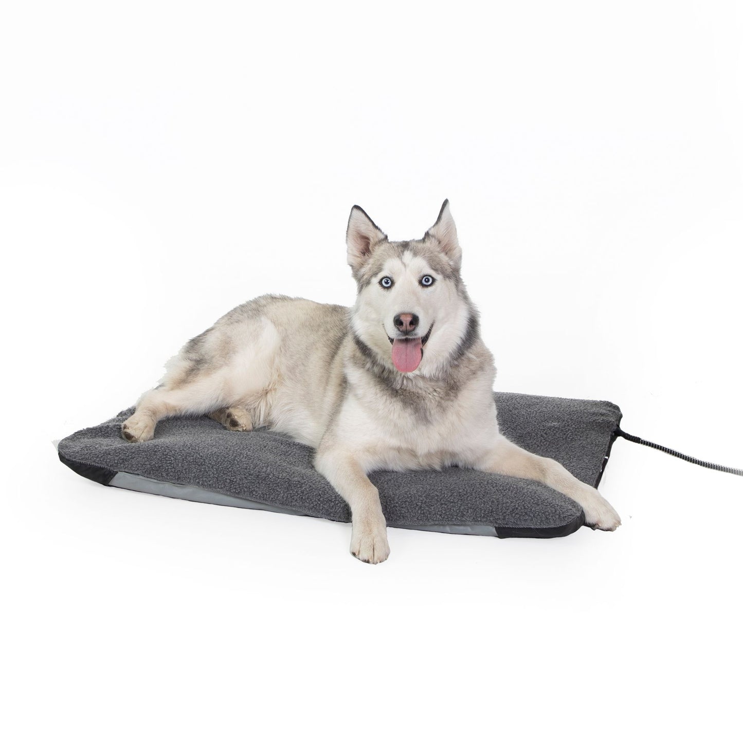 K&H Lectro-Soft Outdoor Heated Dog & Cat Bed Gray 14"L x 18"W