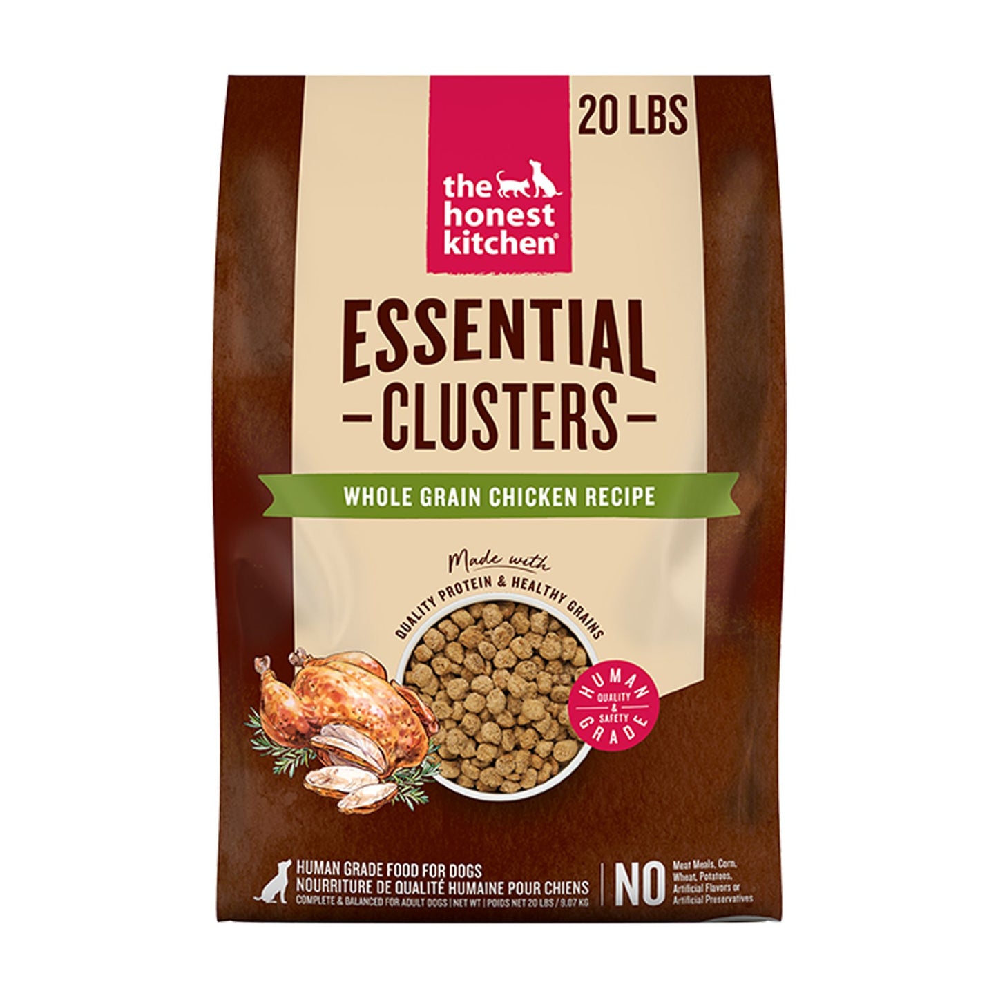 The Honest Kitchen Essential Clusters Adult Dry Dog Food - Chicken 5 Lb