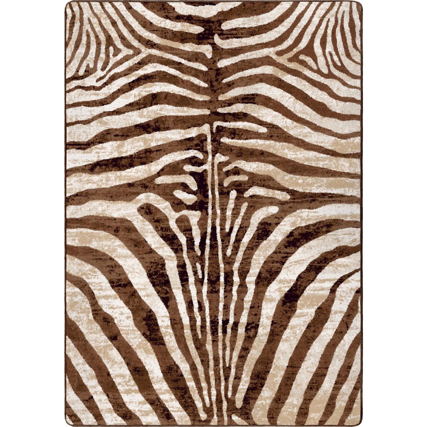 American Dakota 5 x 8 (ft) Tufted Caramel Rectangular Indoor Animal print Rustic Area rug