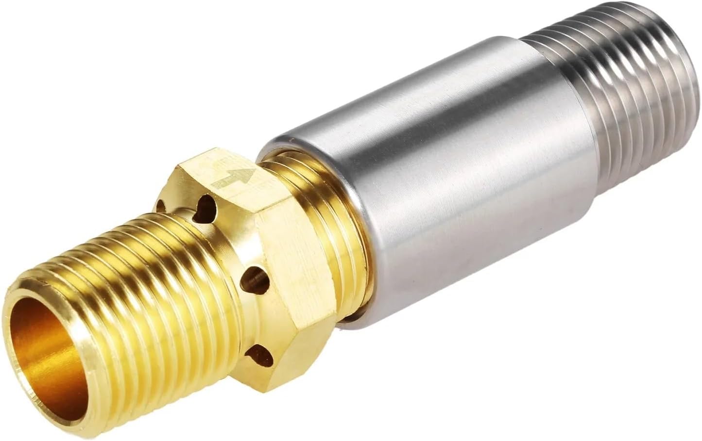 Liquid Propane Gas Fire Pit 1/2"" LP Air Mixer Mixture Valve,Stainless Steel & Solid Brass,High Capacity 90K BTU Fireplace Parts