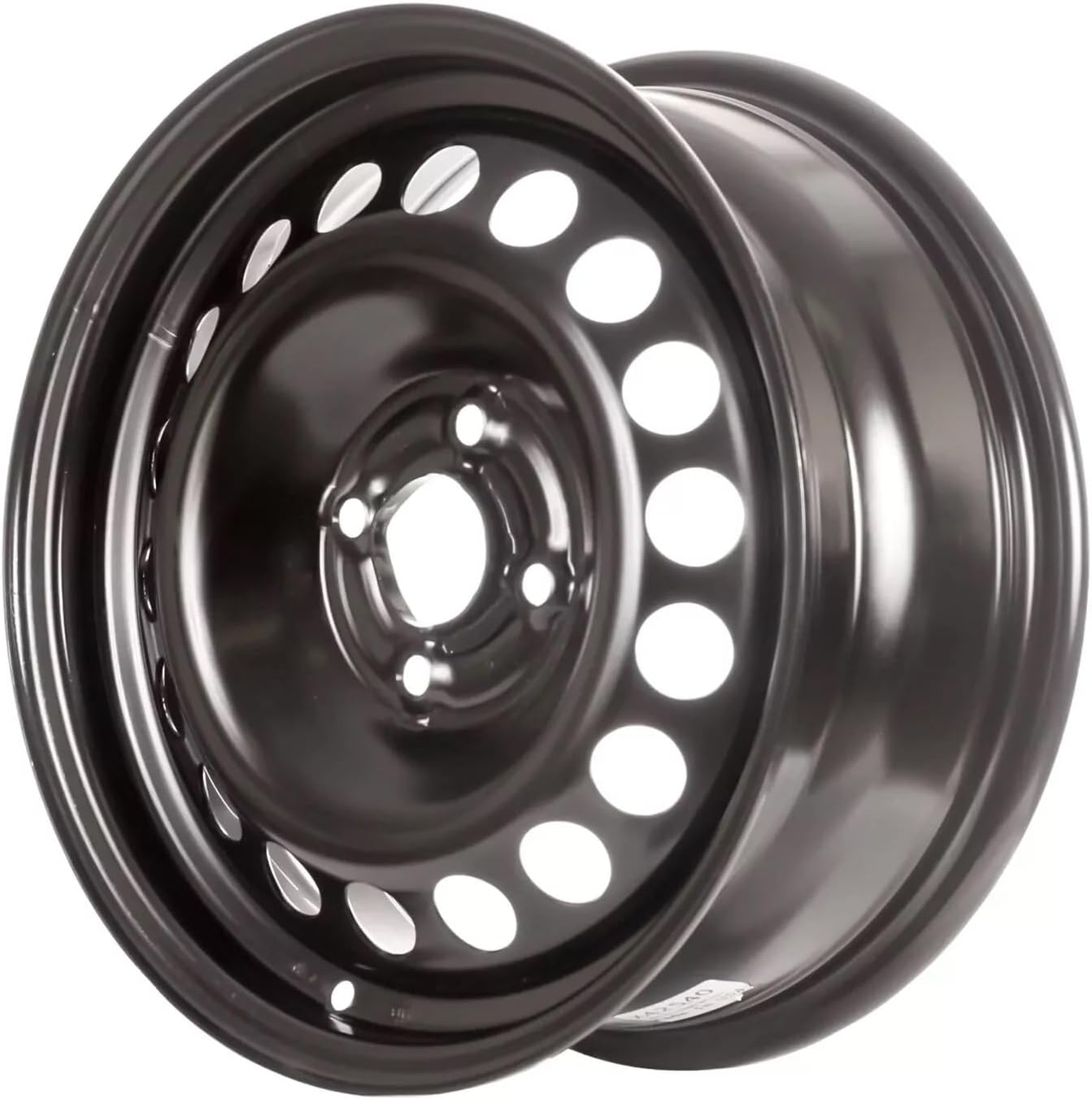 15" x 6" Reconditioned Genuine Factory OEM Black Steel Wheel for Chevy Cobalt 2005-2010; Pontiac G5 2007-2010; Pontiac Pursuit 2005-2005; 8077