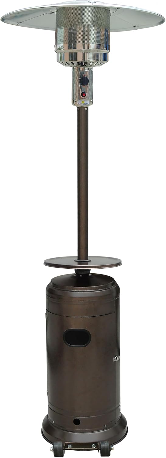 Shasta Pool Supply 87" Tall Patio Heater in Hammered Bronze with Pilot