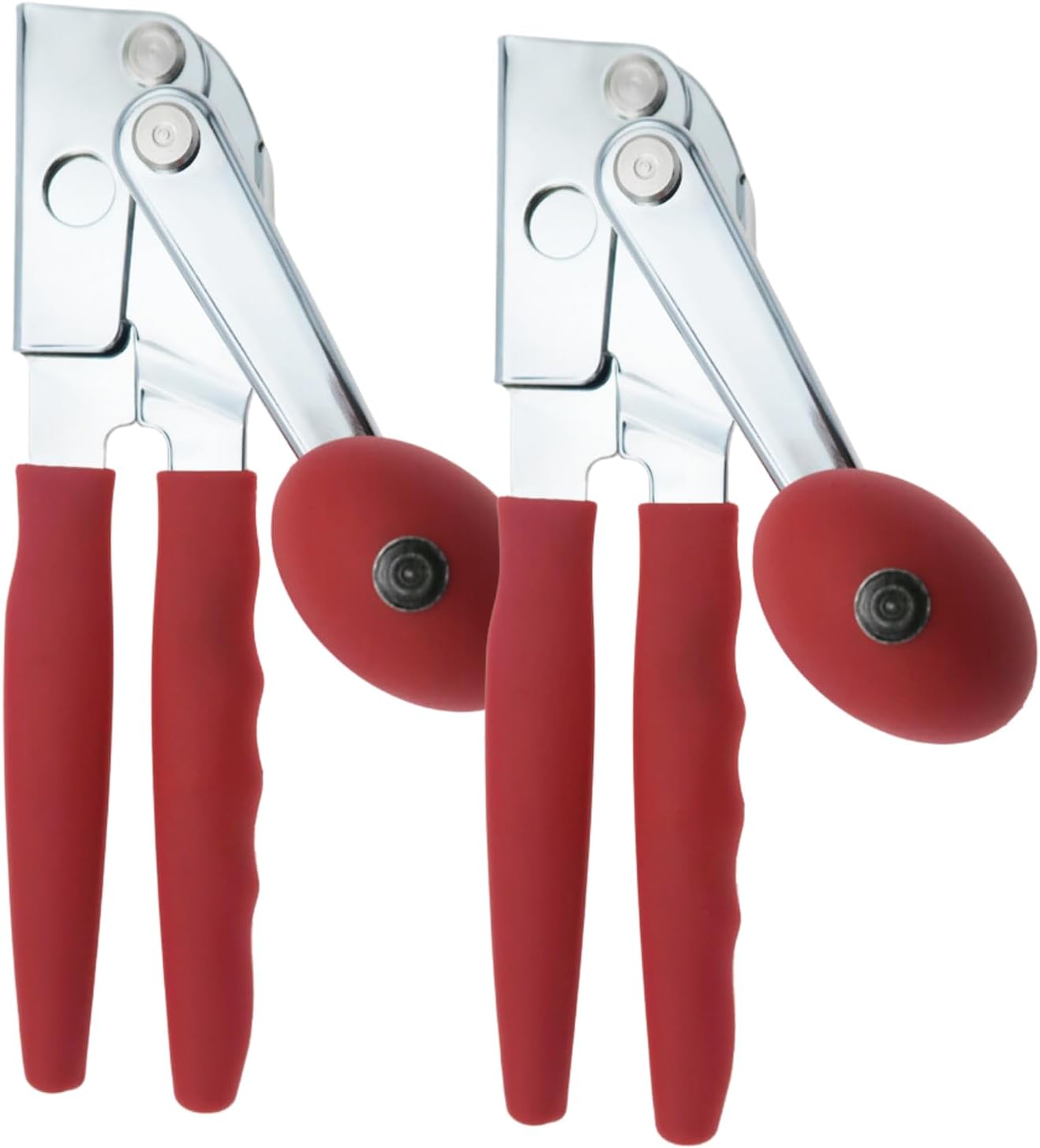 Chef-Master 2-Pack Heavy Duty Can Opener with Anti-Slip Grip, Manual Handheld for Large Cans