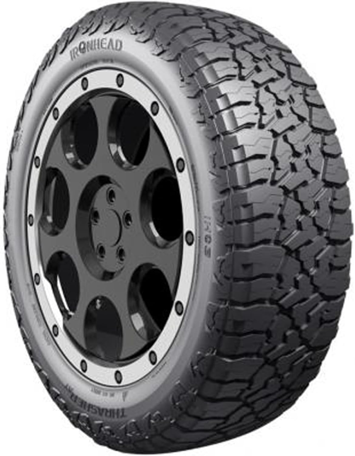 Ironhead Thrasher AT IH03 Passenger Car A/T All-Terrain Off-Road Radial Tire-225/60R17 225/60/17 225/60-17 99T Load Range SL 4-Ply BSW Black Side Wall