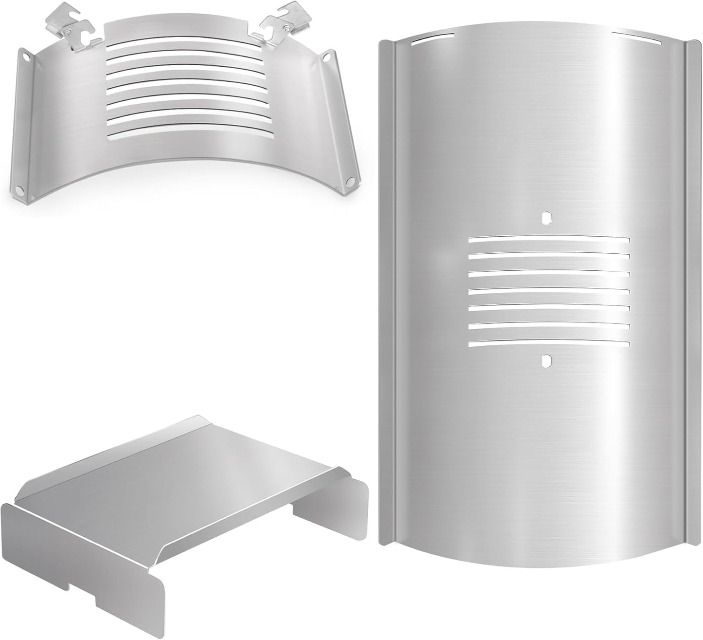 CANDANA Flame Broiler Kit for Pit Boss 850 820 Series Heat Deflector Baffle Diffuser Pitboss Pellet Grill Replacement Parts Slide Cover Bottom PB850 Smoker Accessories