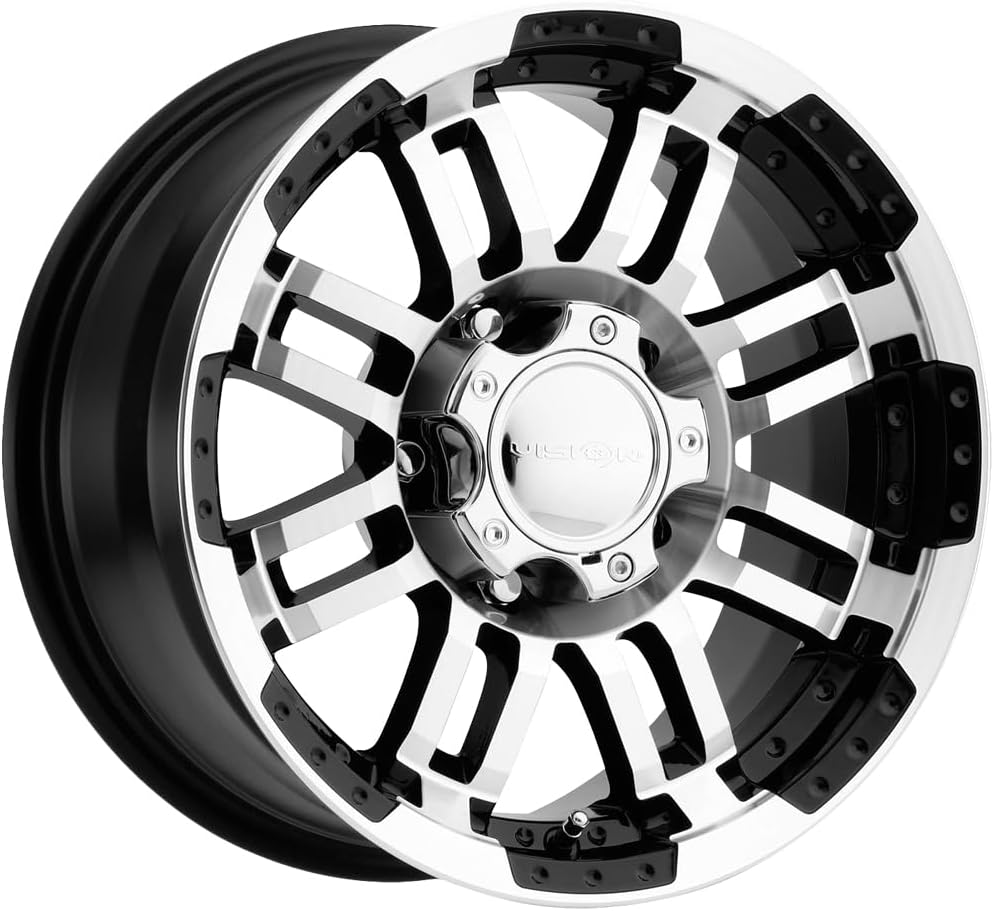 Vision Warrior 375 Gloss Black Machined Face Wheel (17x8.5"/5x135mm)