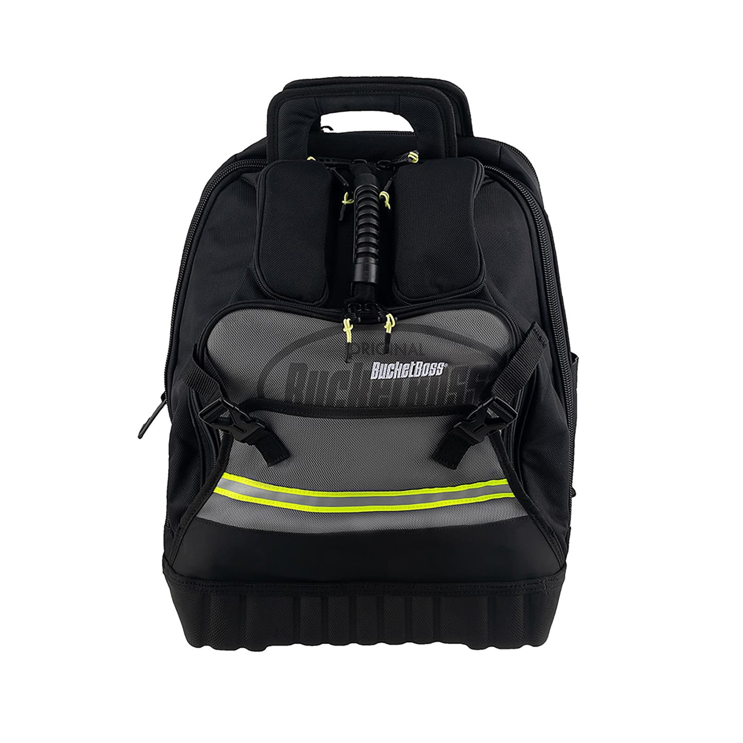 Bucket Boss HV ProTech Grey,Black Polyester 14-in Zippered Backpack 65180-HV