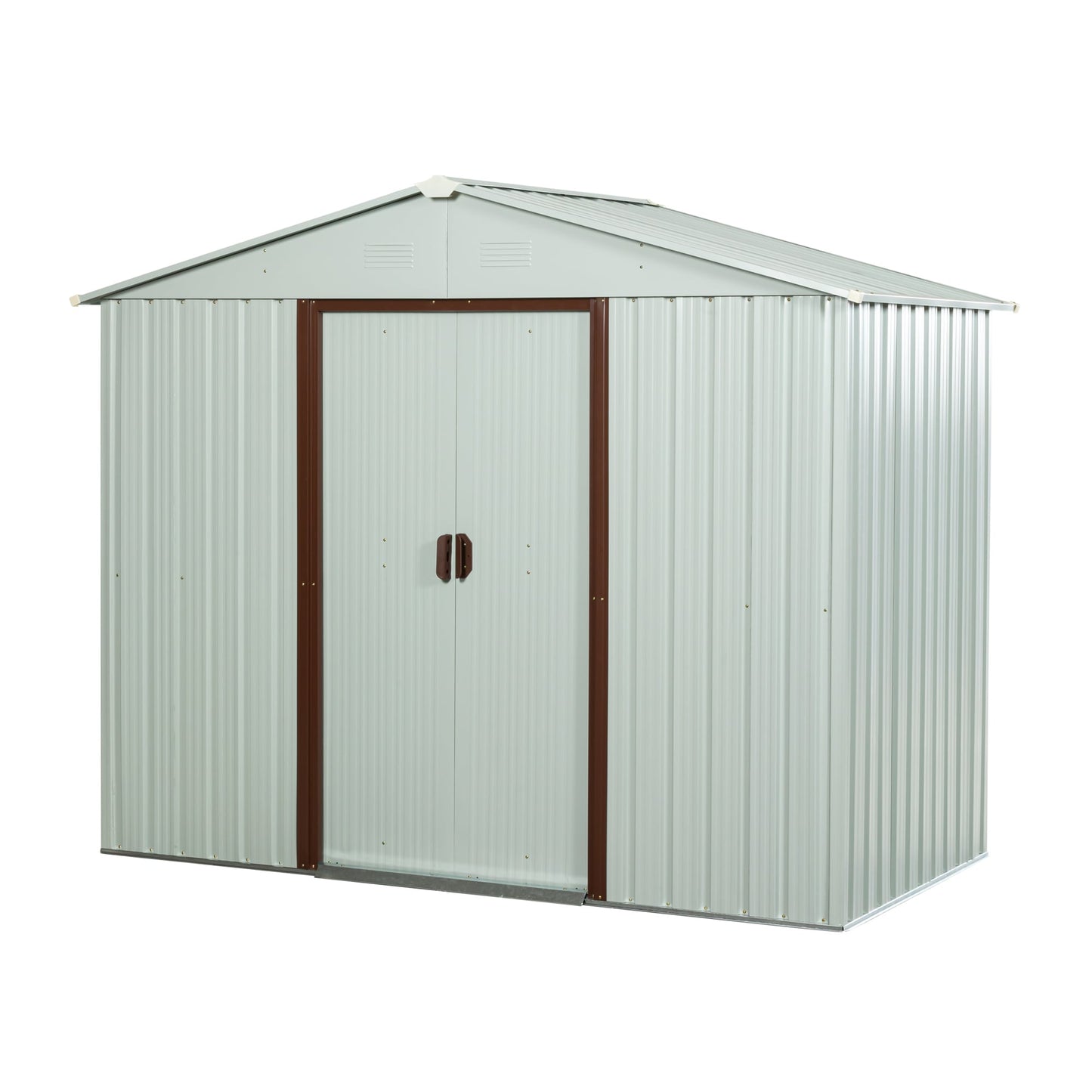 Maocao Hoom 7.41-ft x 3.9-ft Galvanized steel Metal Storage Shed