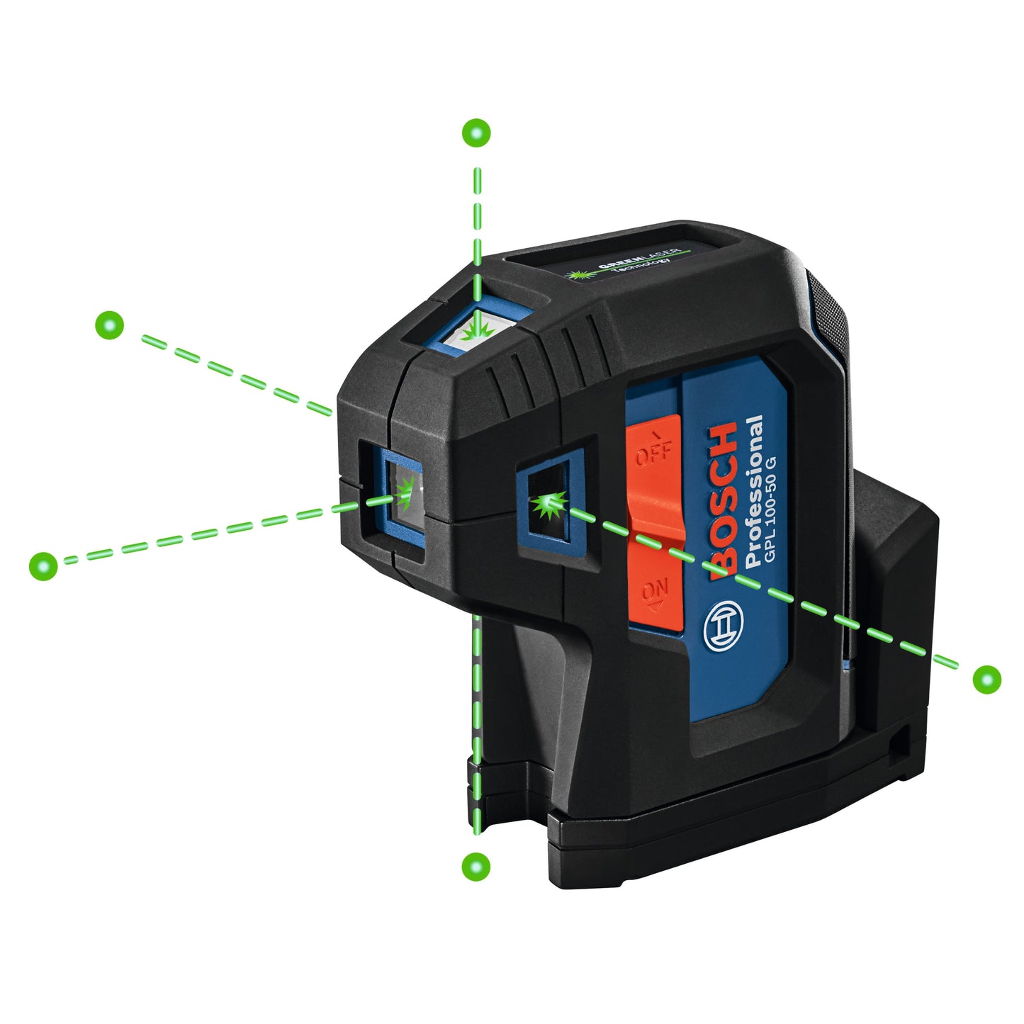 Bosch 125-ft Green Self-Leveling with Plumb Points Laser Level GPL100-50G