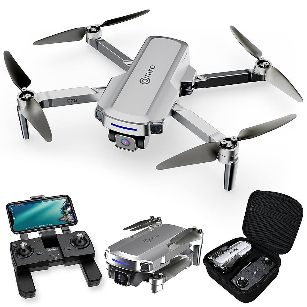 Contixo - F28 GPS Drone with Remote Controller - Silver