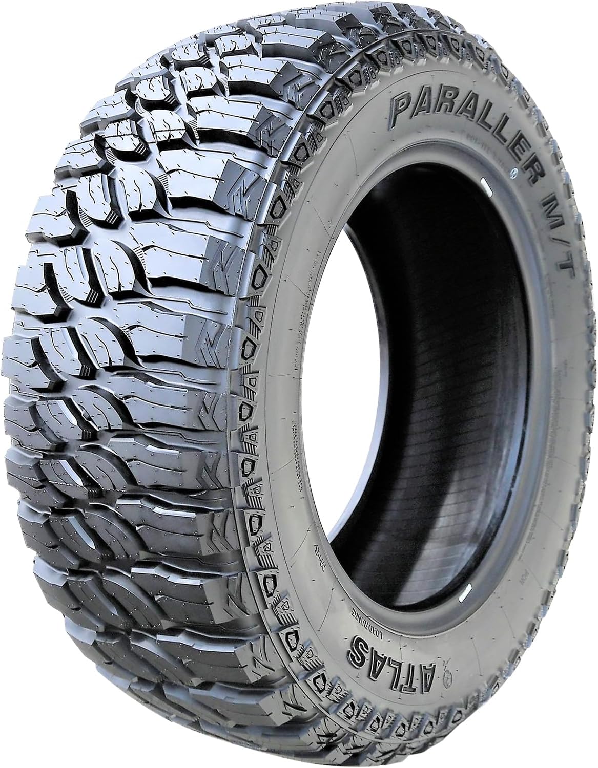 Atlas Paraller M/T Mud Off-Road Light Truck Radial Tire-LT285/55R20 285/55/20 285/55-20 122/119Q Load Range E LRE 10-Ply BSW Black Side Wall