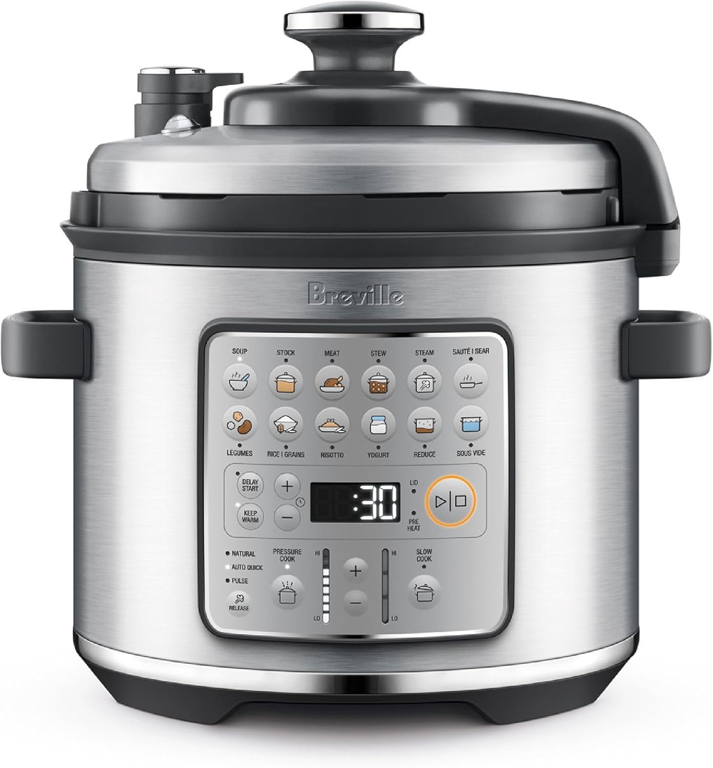 Breville Fast Slow Go Pressure Cooker BPR680BSS, Brushed Stainless Steel