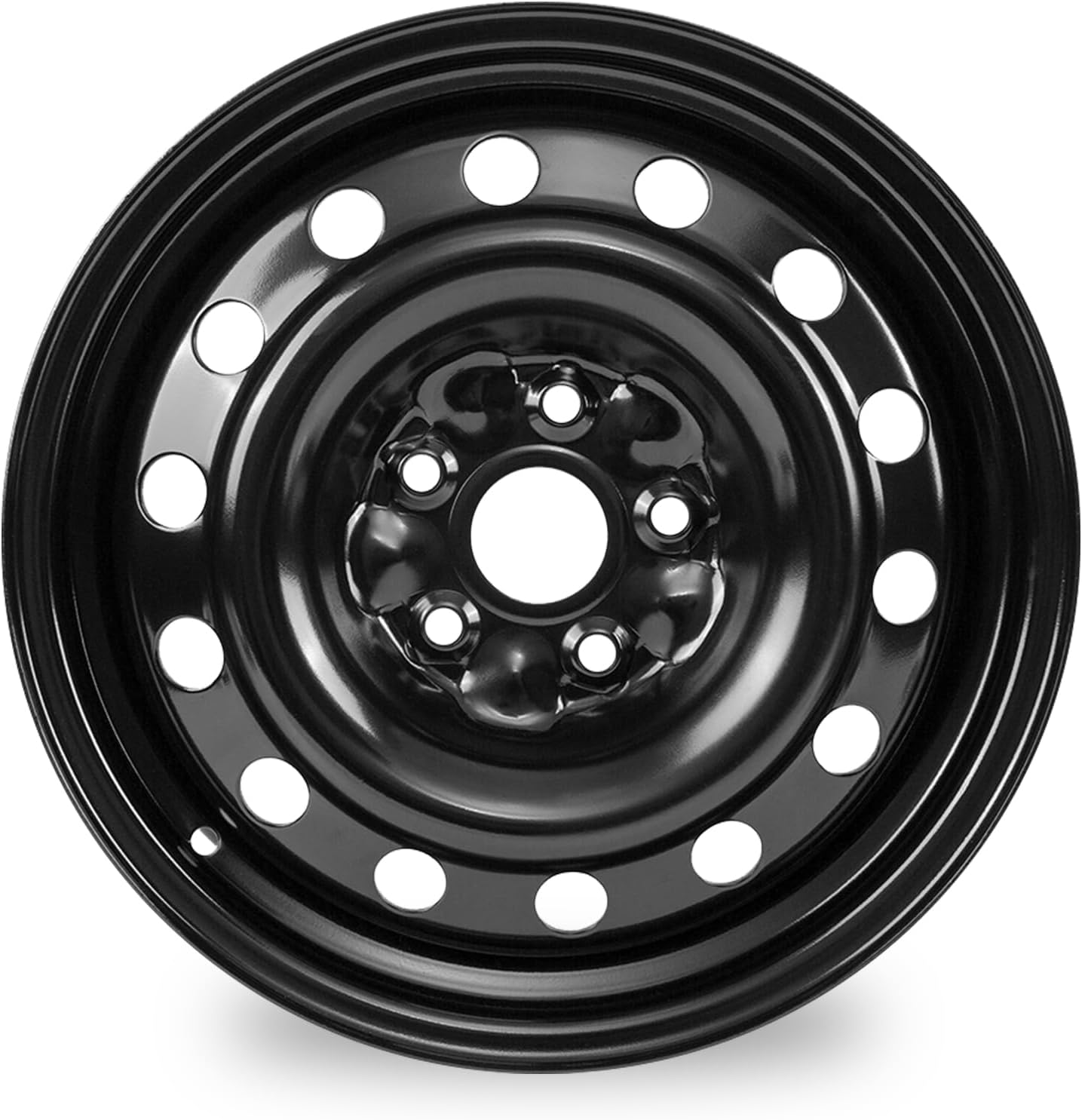 16" New 16x6.5 in wheel for Volkswagen Jetta 2005 2006 2007 2008 2009 2010 2011 2012 2013 2014 2015 2016 2017 2018 2019 painted black OEM Design Replacement Aluminum Alloy Rim(1pc)