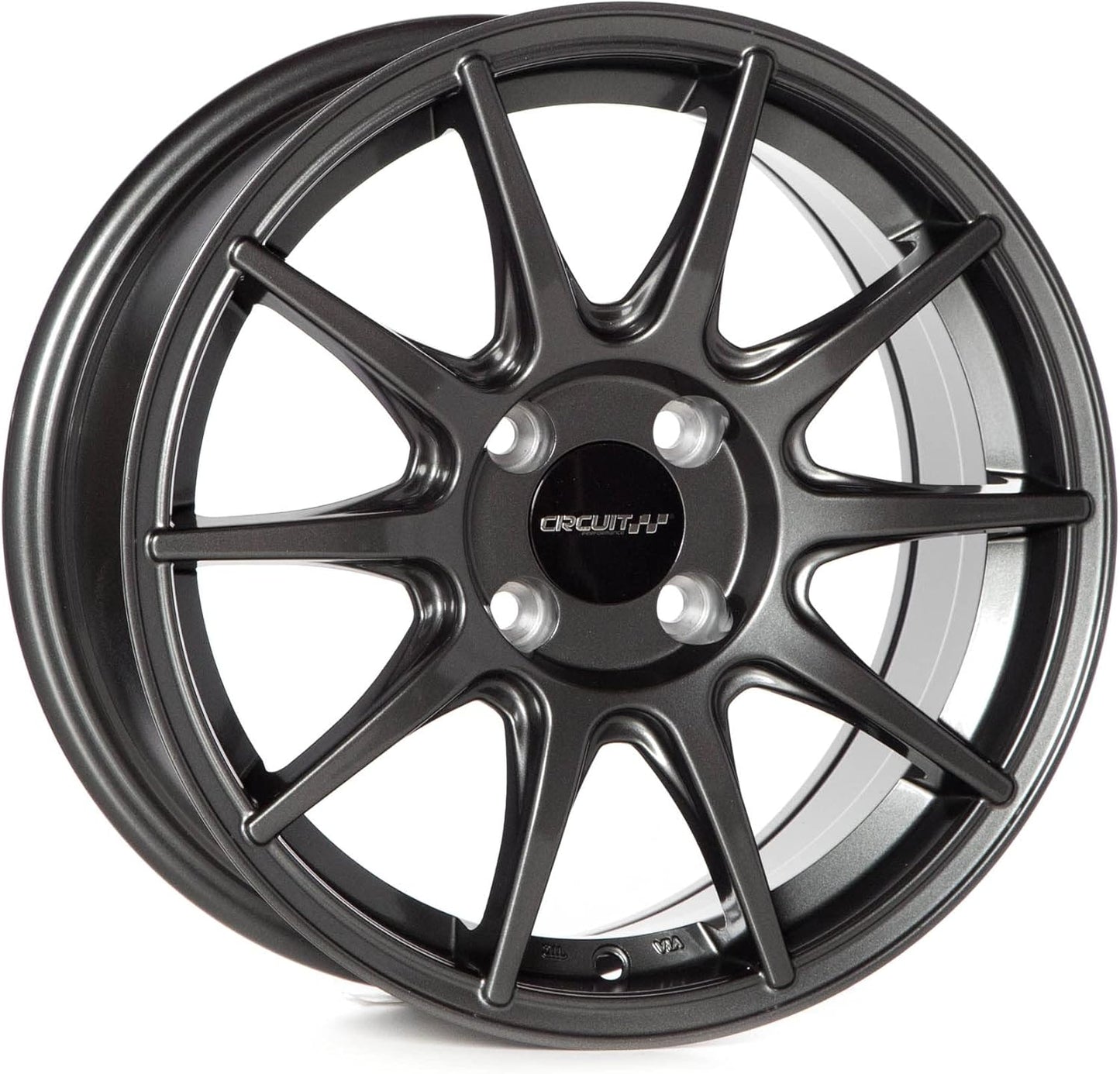 Circuit Performance CP41 15x7 Gloss Gun Metal Gray 4x100 +35mm Wheels JDM M.C.O Style