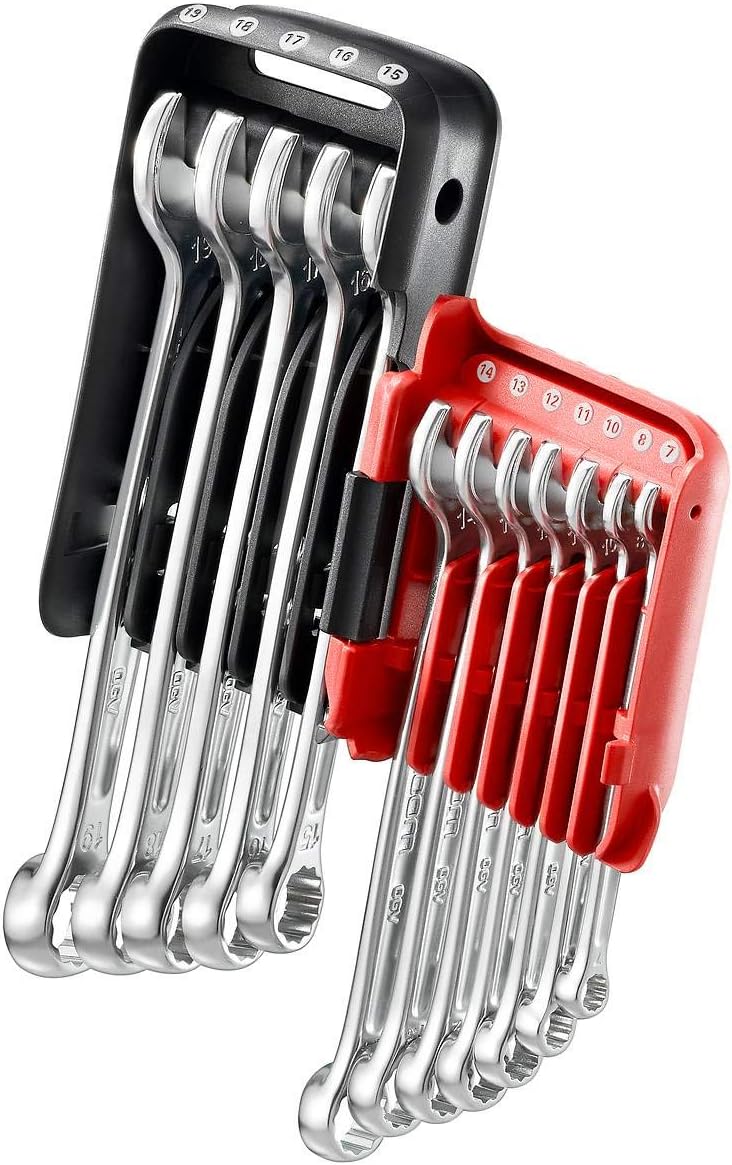 FACOM 440.JP12A Set of 12 Metric Combination Ratchet Spanners on Portable Case, Silver