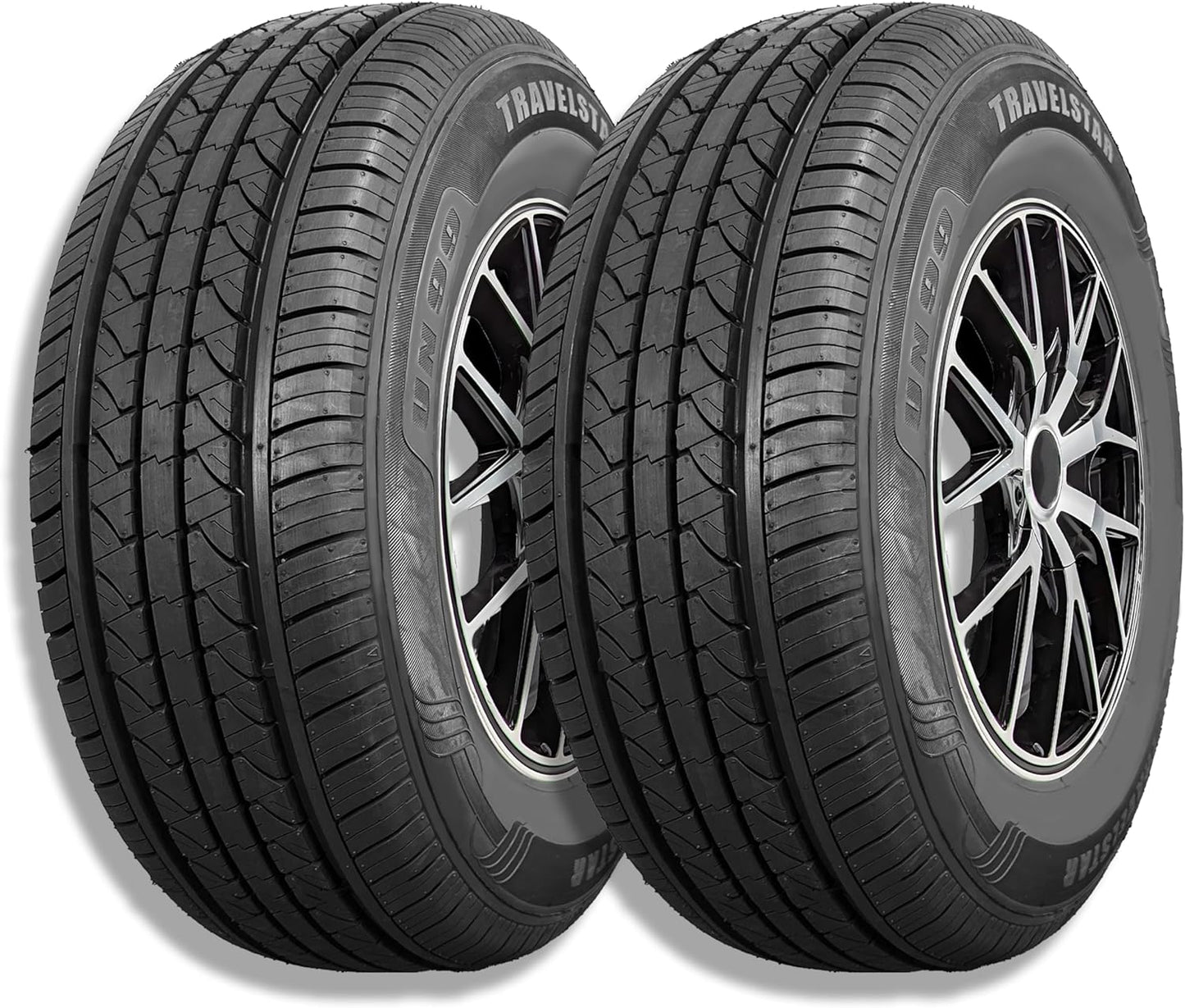 Set of 2 (Two) Travelstar UN99 All Season 225\/65R17 102H All Season Radial Passenger Car Tire 225\/65\/17 - Includes Road Hazard Warranty (Tire Only)