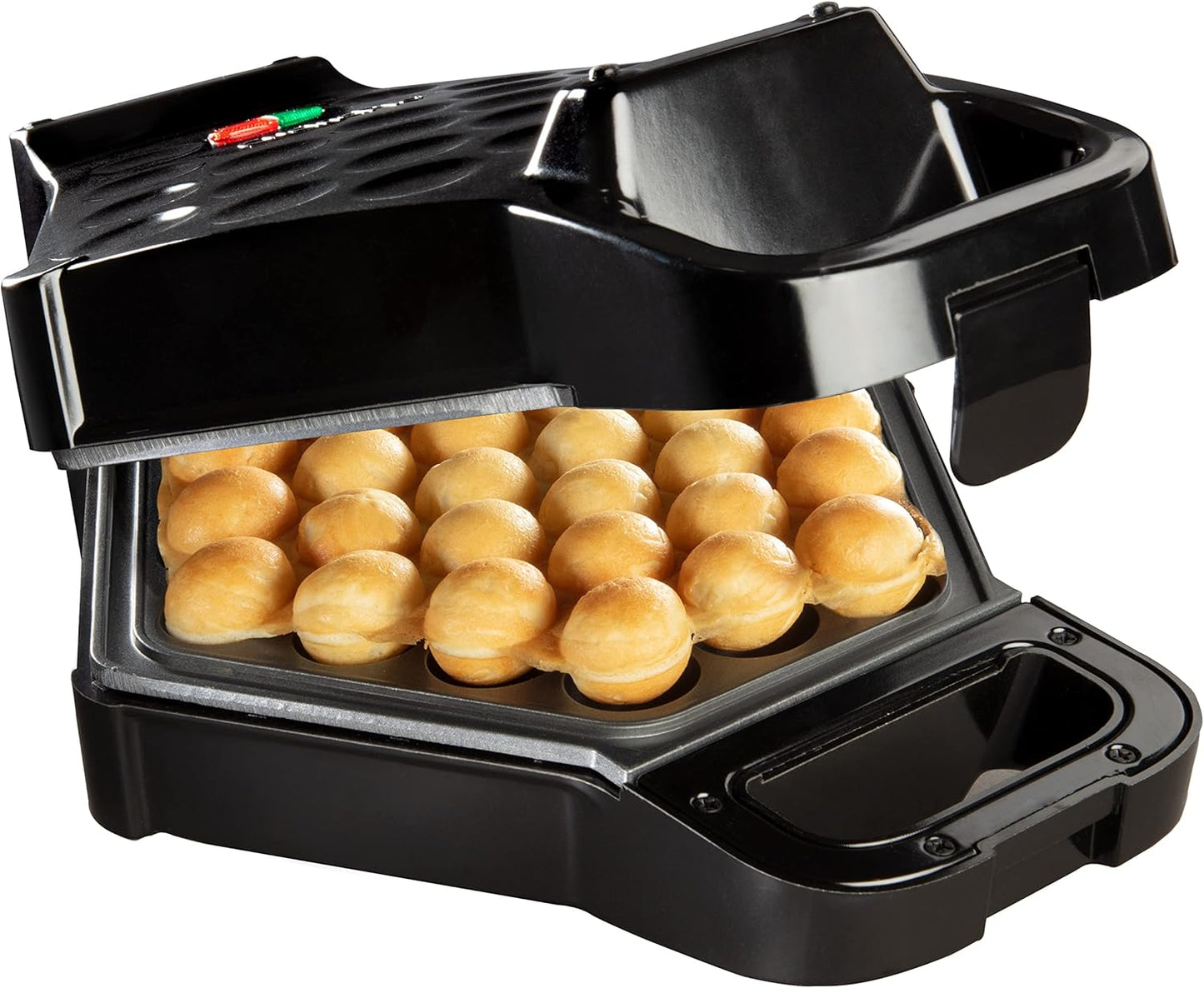 Bubble Waffle Maker - Electric Non stick Hong Kong Egg Waffler Iron Griddle w\/Ready Indicator Light - Ready in under 5 Minutes- Free Recipe Guide Included, Make Delicious Waffle Ice Cream Cones, Gift