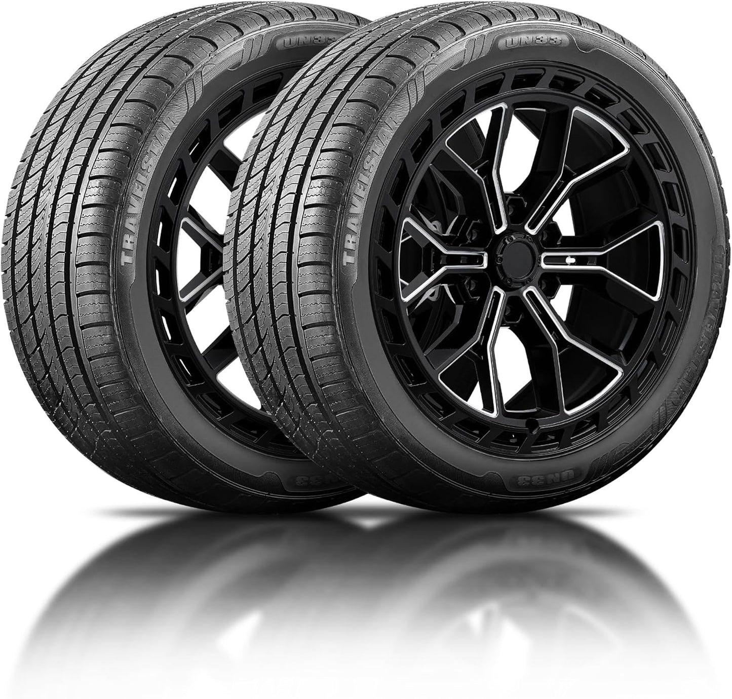 Set of 2 Travelstar UN33 225/50R17 94V High Performance All Season Passenger Tires 225/50/17 HP Radial Mud Snow Car Tires (Tire Only)