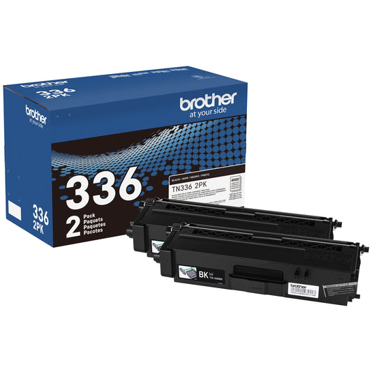 Brother Genuine High-yield Black Printer Toner Cartridge, TN3362PK