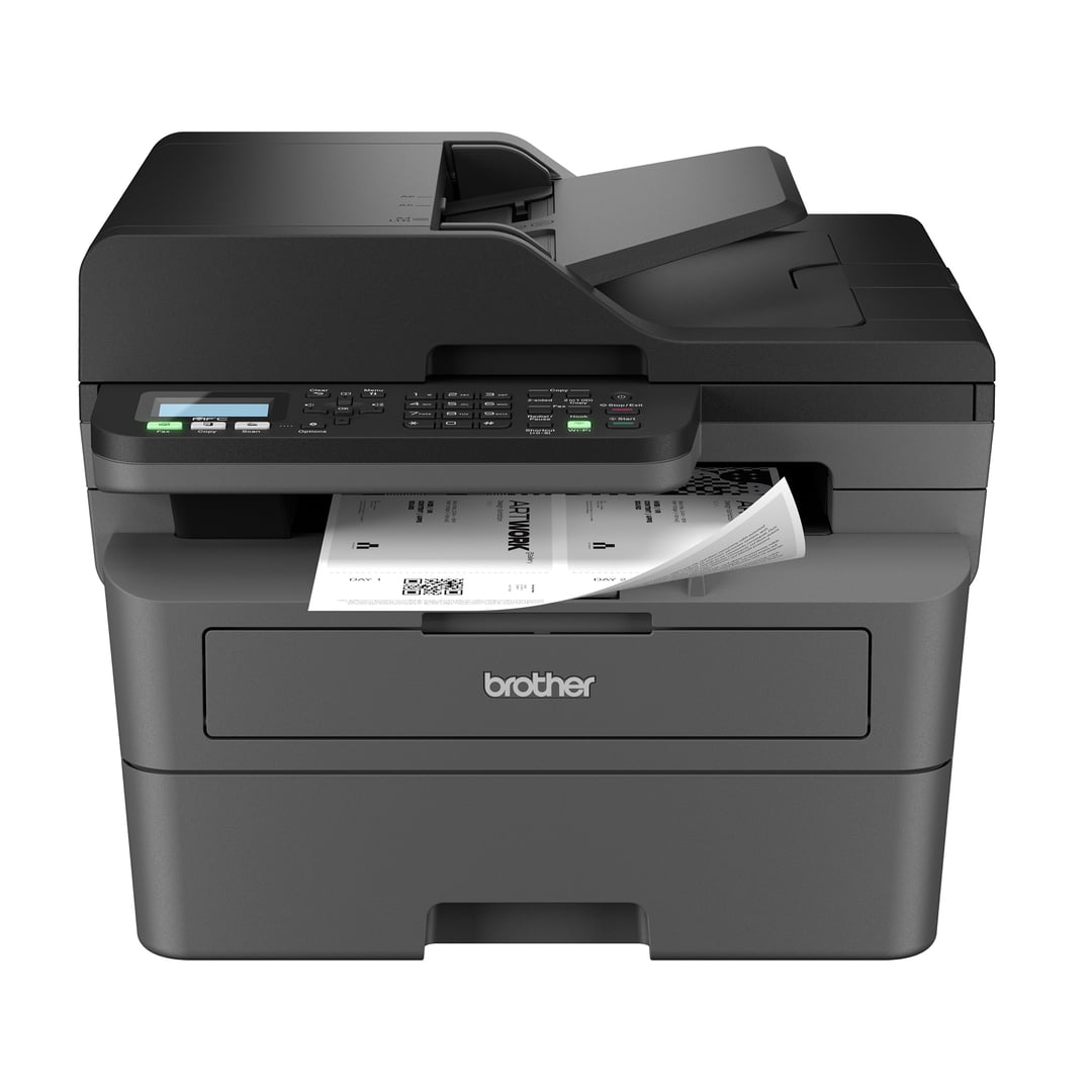 Brother Wireless MFC-L2760DW Compact Monochrome All-in-One Laser Printer with Copy, Scan and Fax, Duplex and Mobile Printing