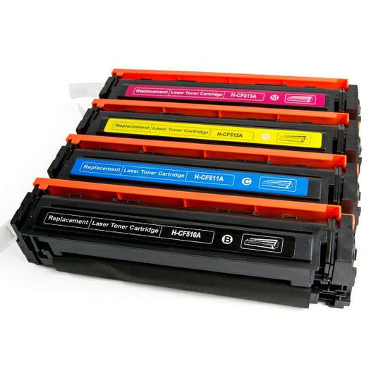 Compatible HP CF510A / CF511A / CF513A / CF512A (204A) toner cartridges - 4-pack