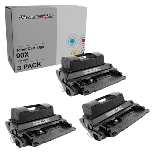 DI Compatible Toner Cartridge Replacements for 90X High yield (3 Pack - Black) Compatible with HP Enterprise 600 M601dn, 600 M602dn, 600 M602n, 600 M603dn, 600 M603n, 600 M603xh, M4555f, M4555h