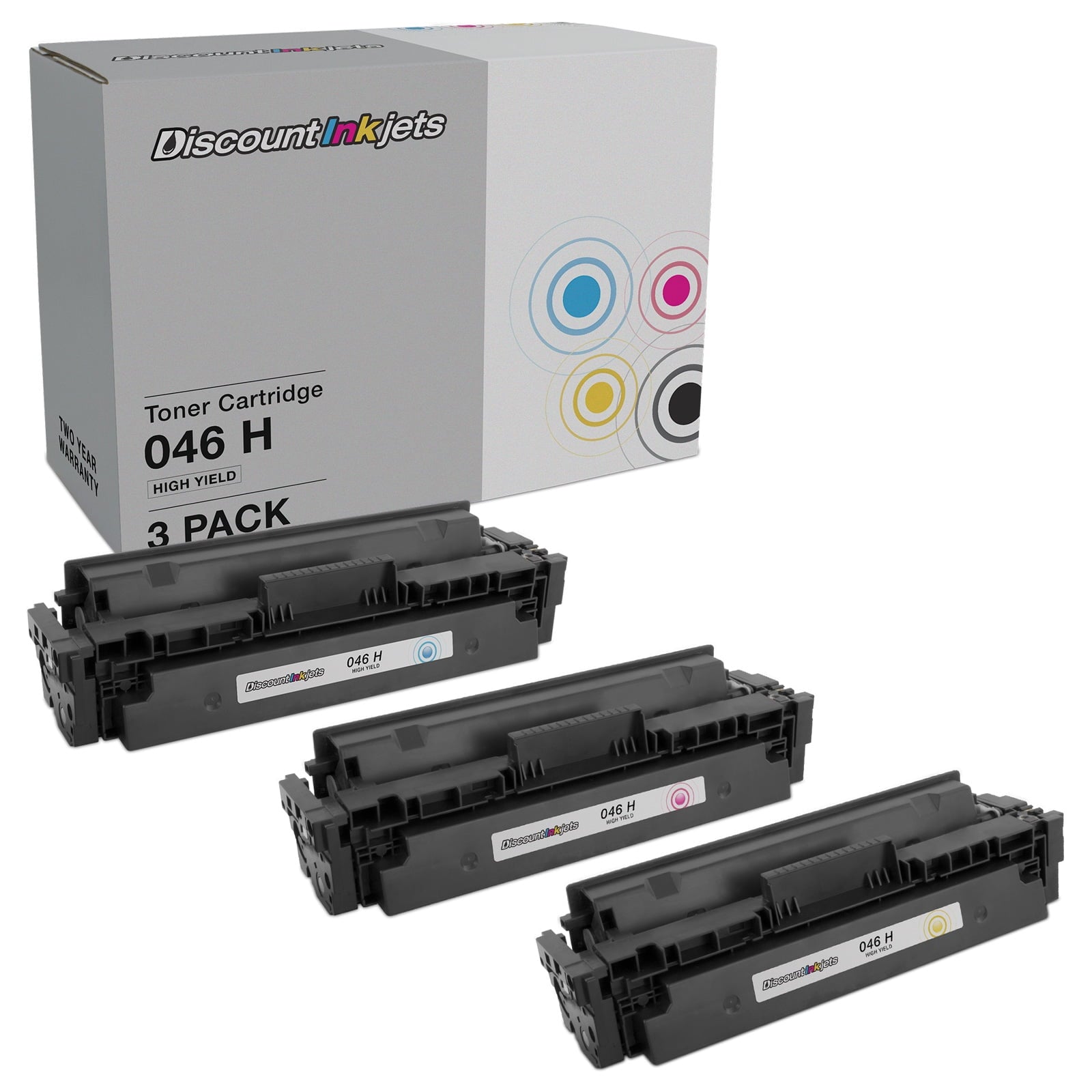 DI Toner Cartridges Replacement for Canon 046H (Cyan, Magenta, Yellow, 3pk) Compatible with ImageCLASS LBP654Cdw, LBP654Cfw, MF731Cdw, MF733Cdw, MF735Cdw