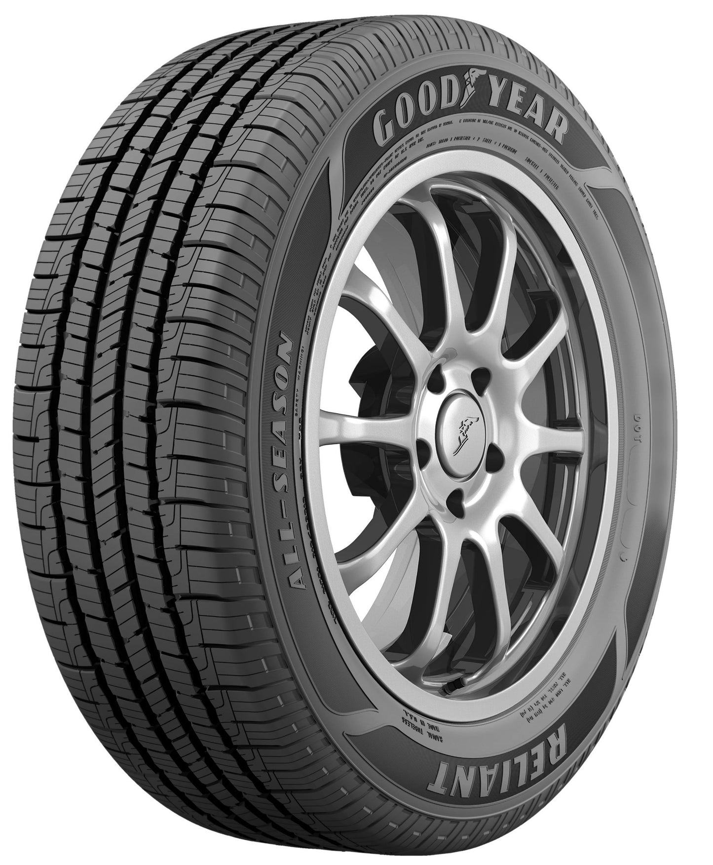 Goodyear Reliant All-Season 225/55R17 97V All-Season Tire Fits: 2016-19 Chevrolet Malibu Hybrid, 2011-13 Chevrolet Impala LT