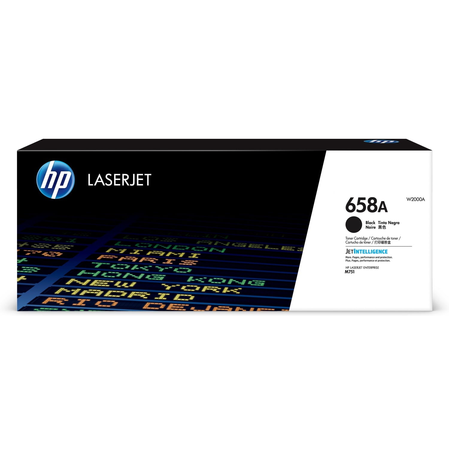 HP 658A Black Original LaserJet Toner Cartridge, ~7,000 pages, W2000A