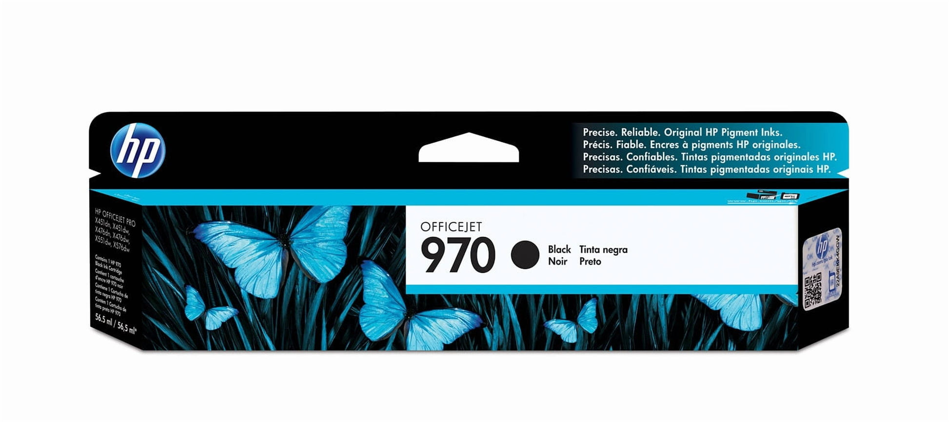 HP 970 Black Original Ink Cartridge, ~3,000 pages, CN621AM