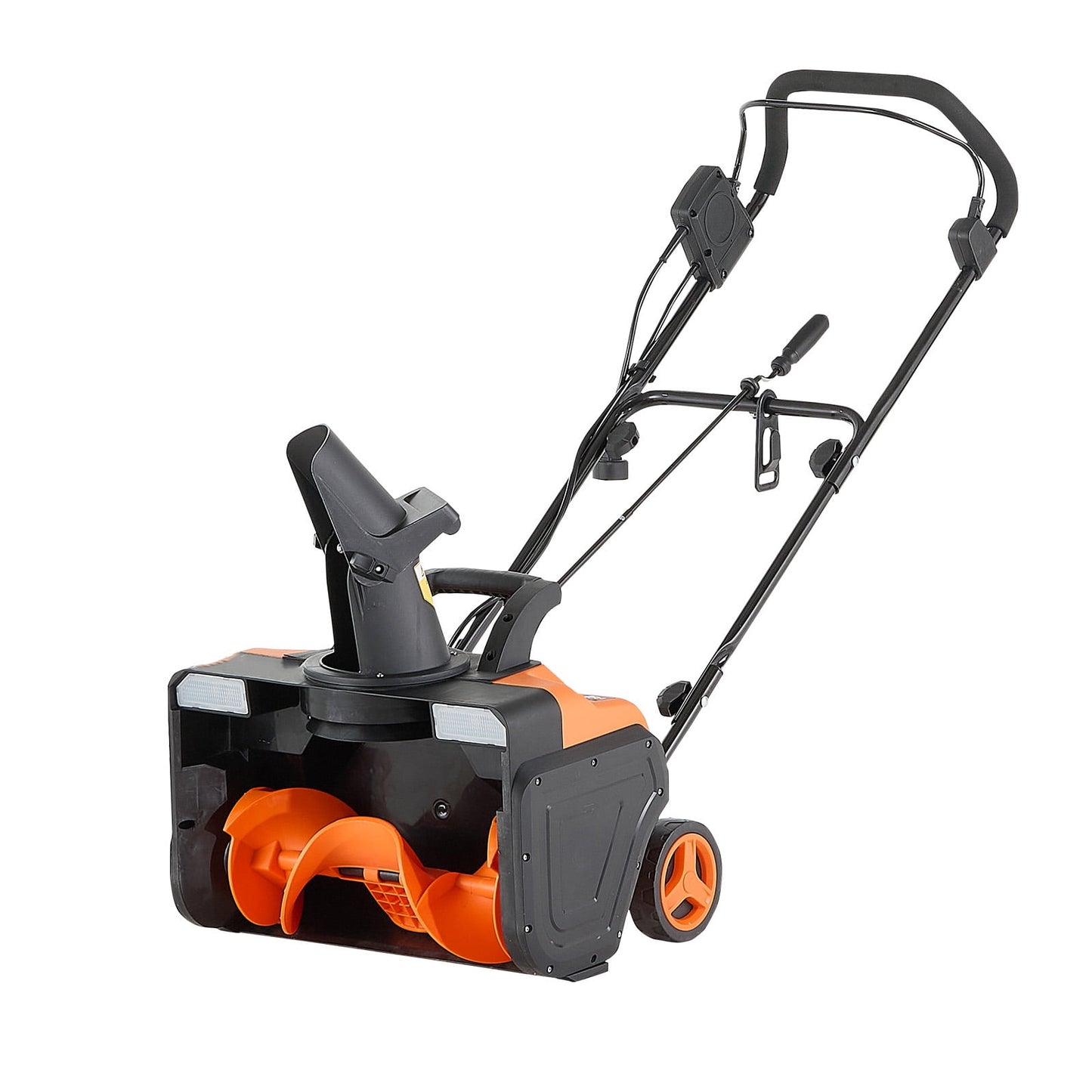KFFKFF Electric Snow Blower, 20-Inch 15A Corded Snow Thrower with Dual LED Lights & 180° Adjustable Chute, 25FT Snow Discharge, 12" Clearing Depth, Walk-Behind Design for Driveways and Sidewalks
