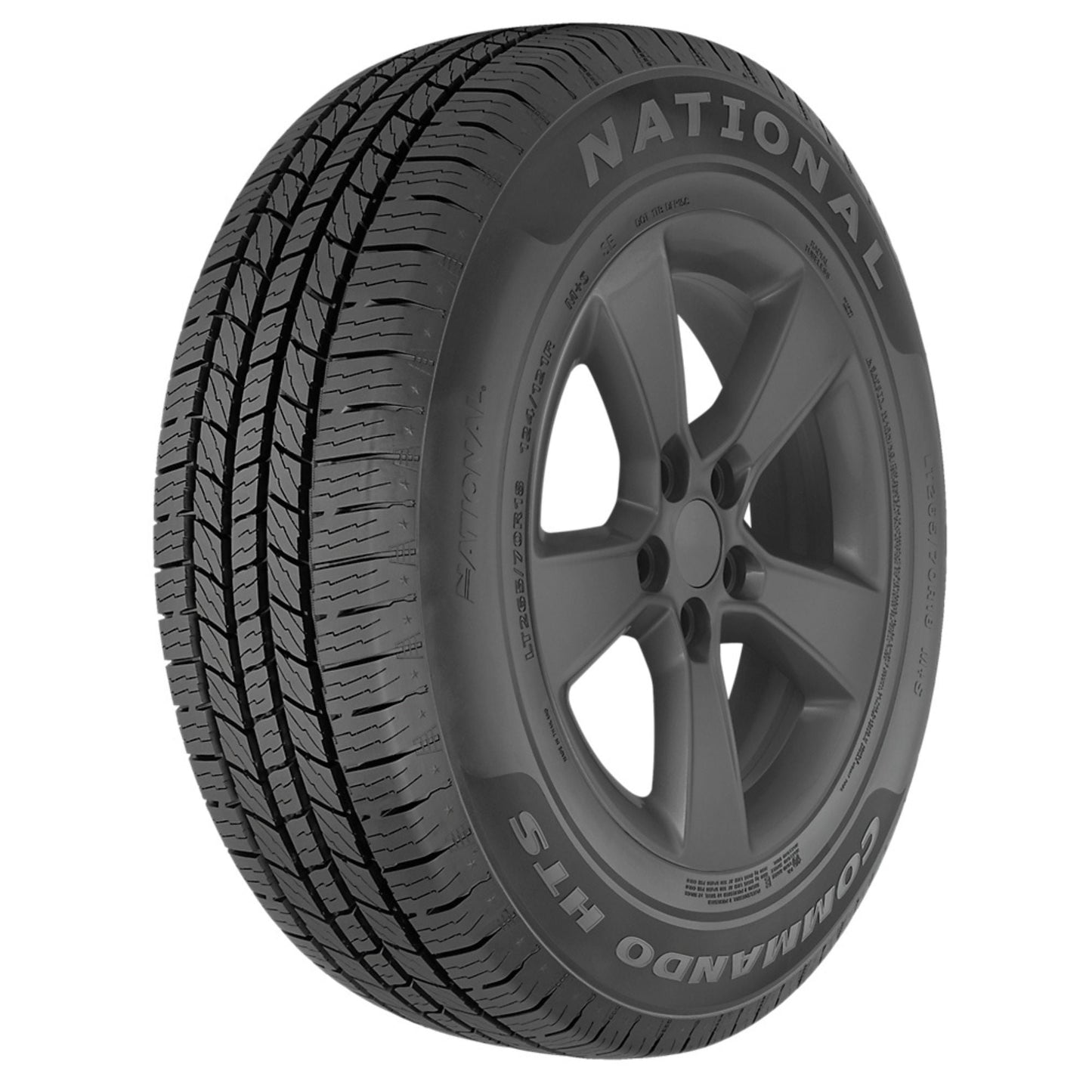 National Commando HTS All Season LT245/75R17 121/118S E Light Truck Tire