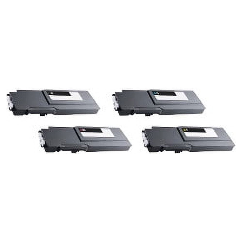 Remanufactured Dell 593-BCBC / 593-BCBF / 593-BCBE / 593-BCBD toner cartridges - 4-pack