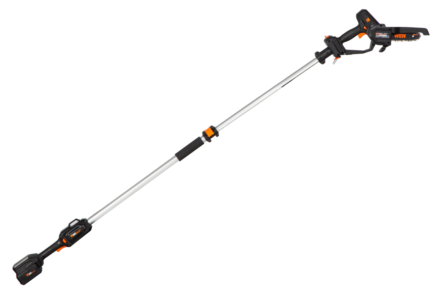 WEN 20V Max Cordless 2-in-1 6-Inch Chainsaw and Pole Saw with 12.3-Foot Reach, 4Ah Battery and Charger