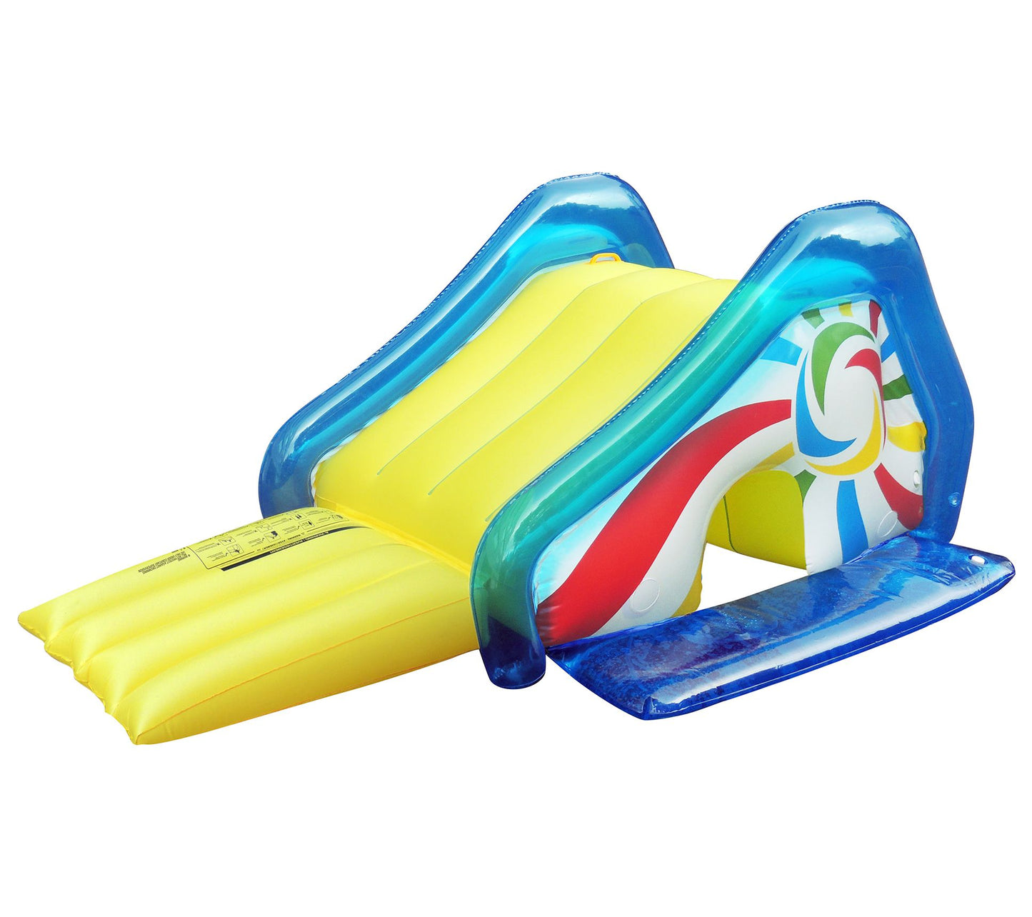 Yellow and Blue Pool Side Slide With Attached S prayer 98-I