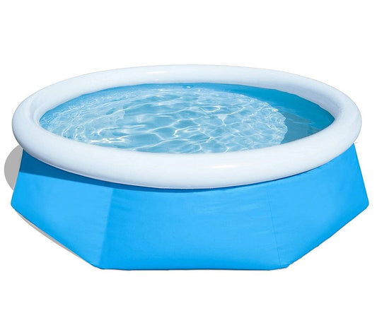 Pool Central 10ft Round Easy Set Kids Pool w/ Filter Pump
