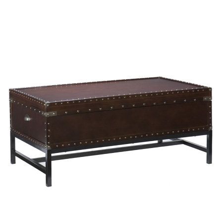 Montclair Espresso Storage Cocktail Table